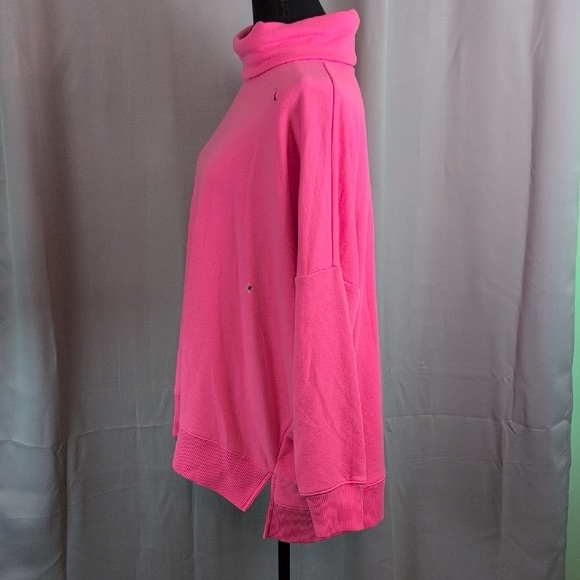 Aerie Vivid Pink Turtleneck Sweater - Picture 3 of 8